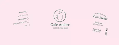 Pink simple line illustration