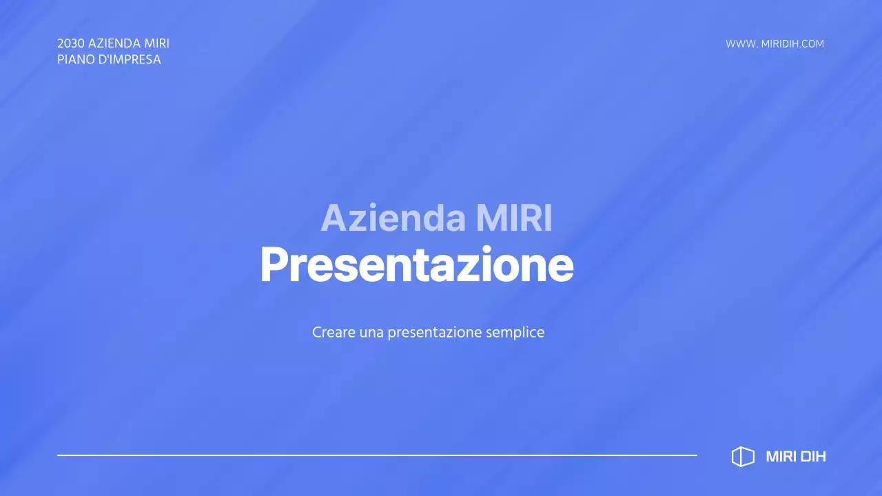 Proposta di offerta semplice con gradiente blu