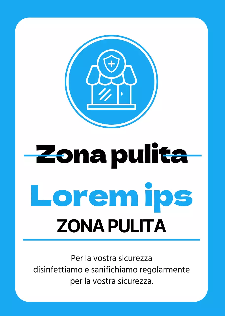 Guida ai negozi blu, puliti e sicuri