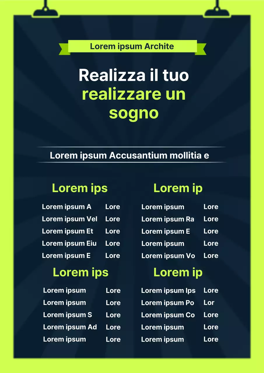 Volantino aziendale semplice per la selezione di candidati in verde e nero