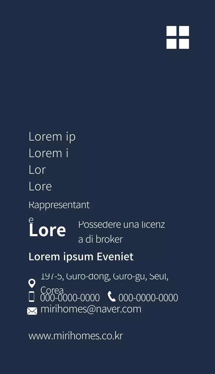 blu navy illustrazione logo pulito immobiliare