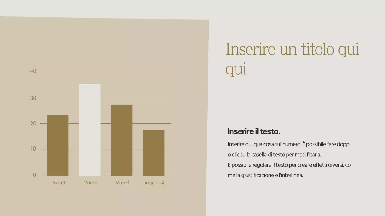 Un semplice grafico a barre dal tema autunnale