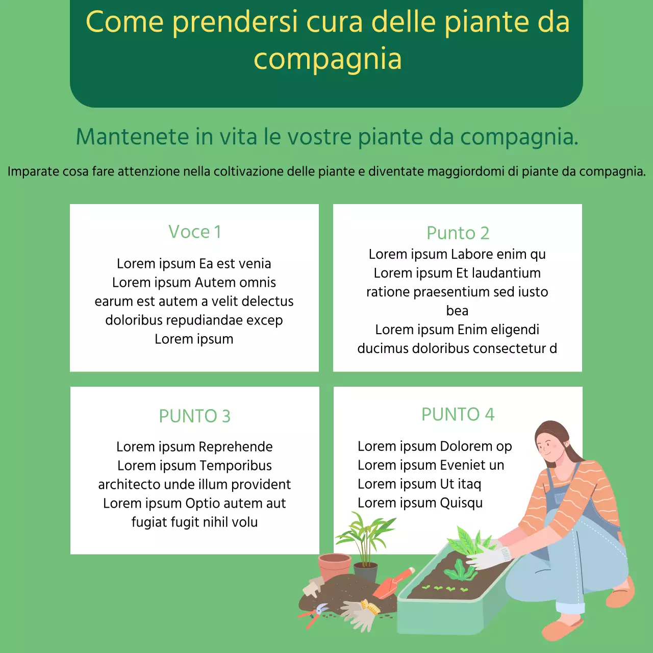 Informazioni verdi illustrate sugli animali domestici
