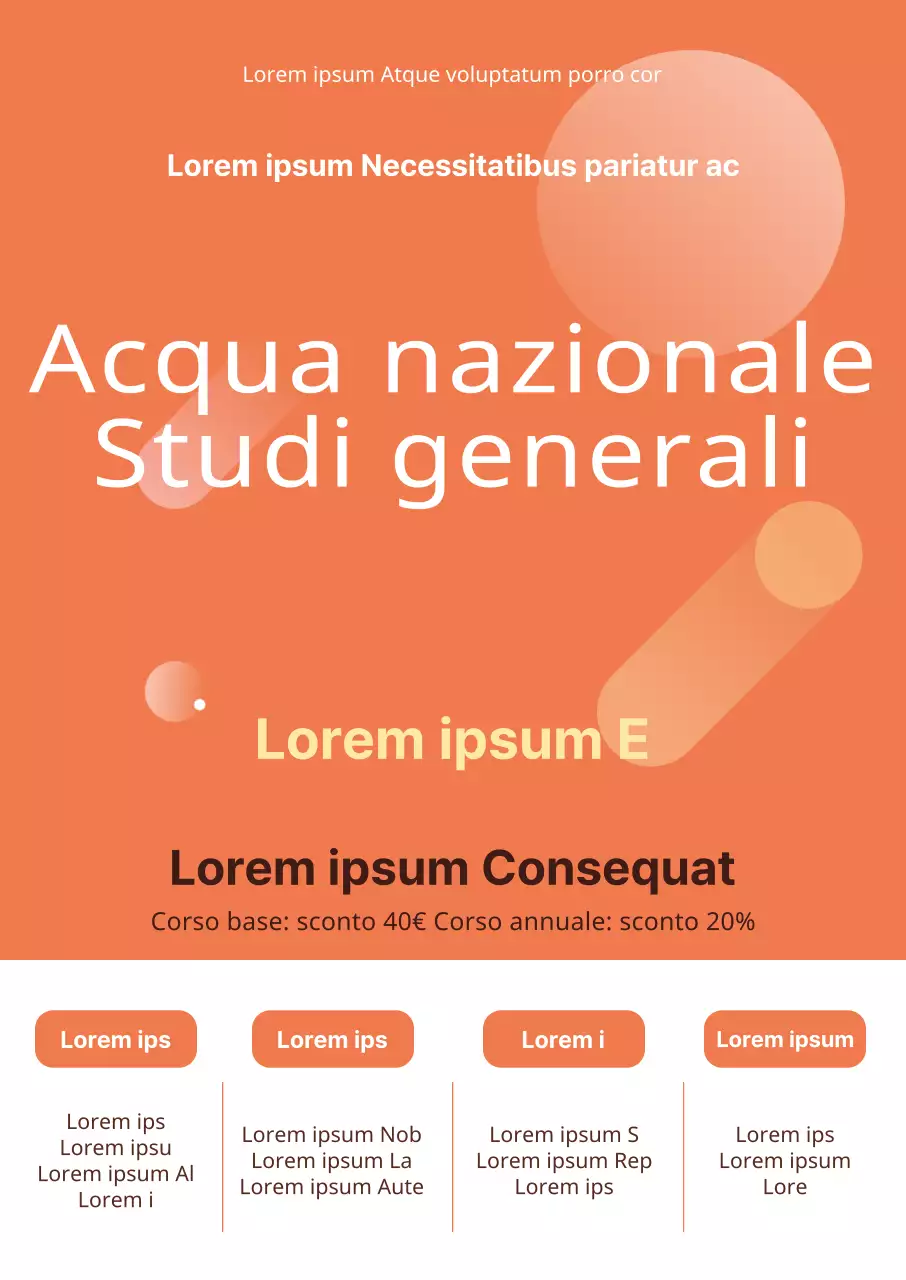 Evento di classe generale dell'Orange State Water