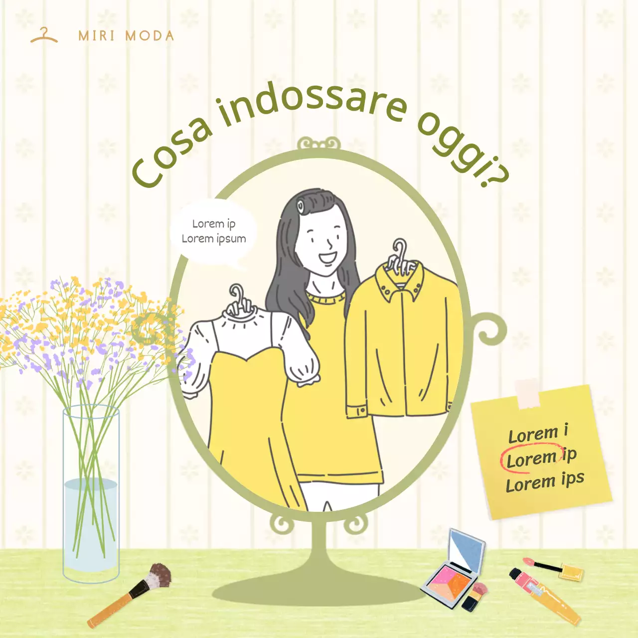 Vestito in giallo e chartreuse CardNews