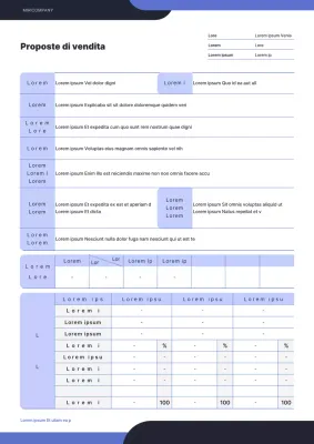 Mazzo di vendita nero e blu, arrotondato, di semplice concezione