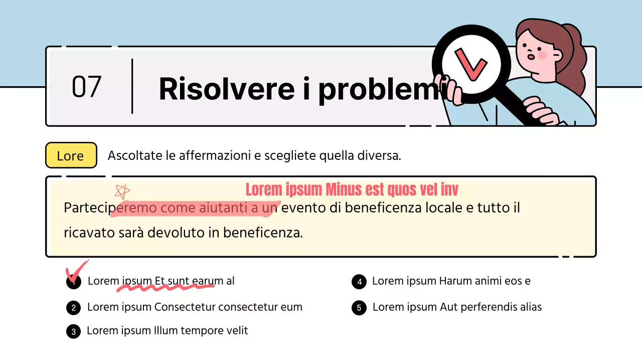 Simpatico personaggio educativo in stile azzurro