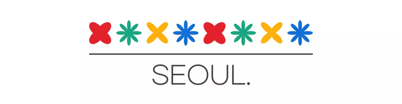 colorful simple art festival symbol icon logo style cultural festival promotion