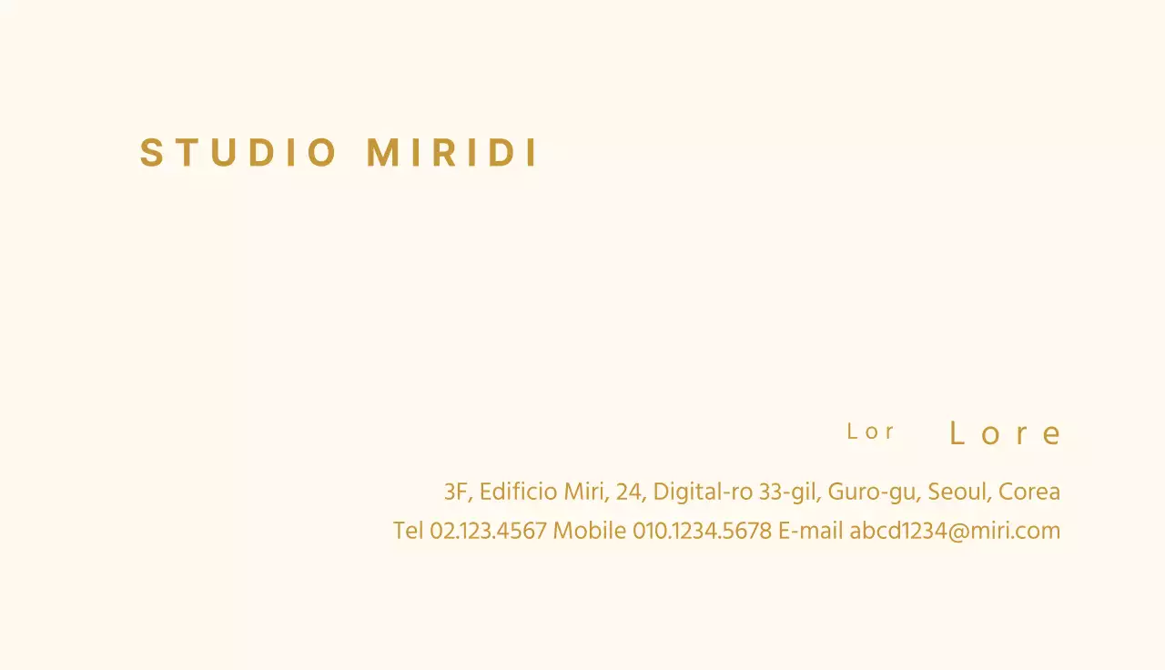 Studio Circle con bordo beige