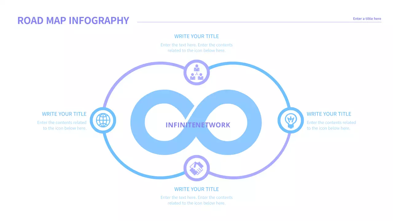 Blue Minimal Network Guide Infographic