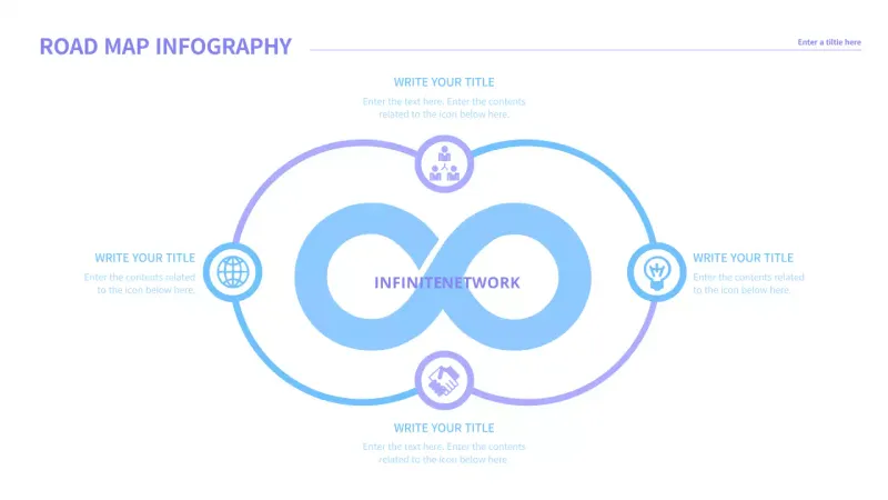 Blue Minimal Network Guide Infographic