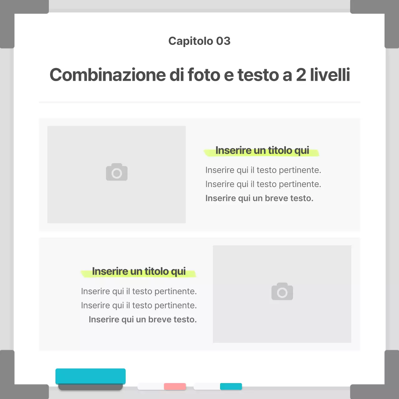 Business in una cornice bianca e semplice per lavagne bianche