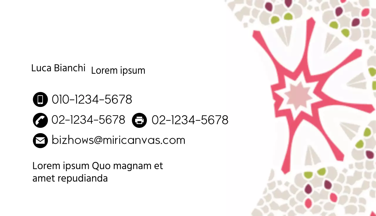 Biglietti da visita aziendali con motivi