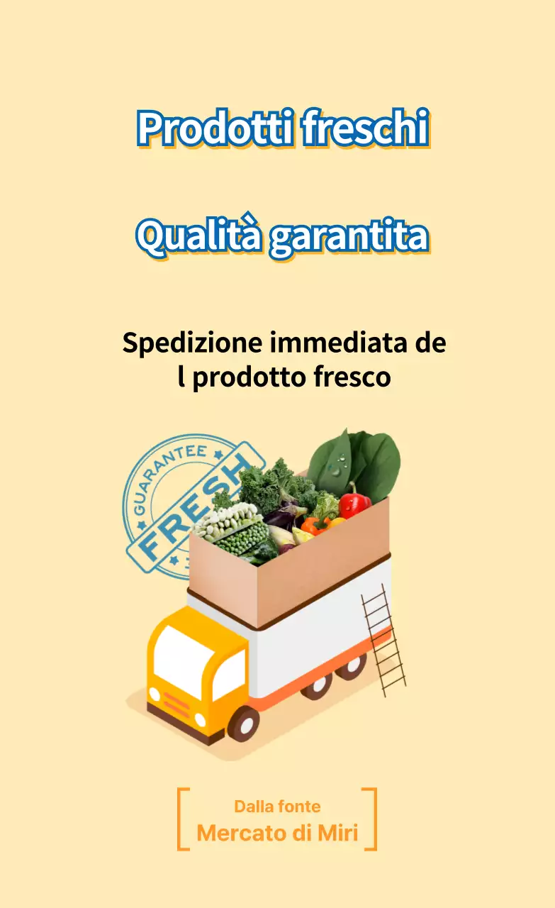 Adesivo giallo per prodotti freschi