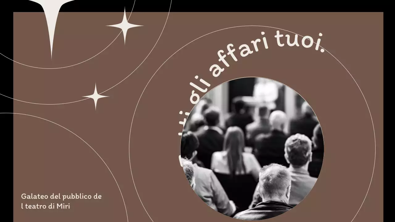 Un galateo pulito per i concerti con cerchi su sfondo marrone