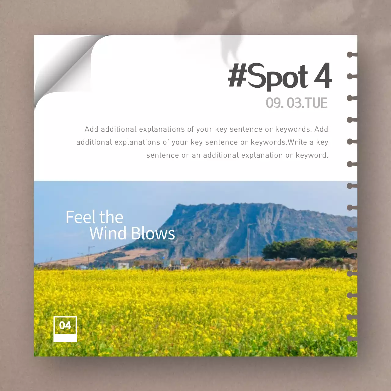 Blue Aesthetic Travel Diary Instagram Carousel