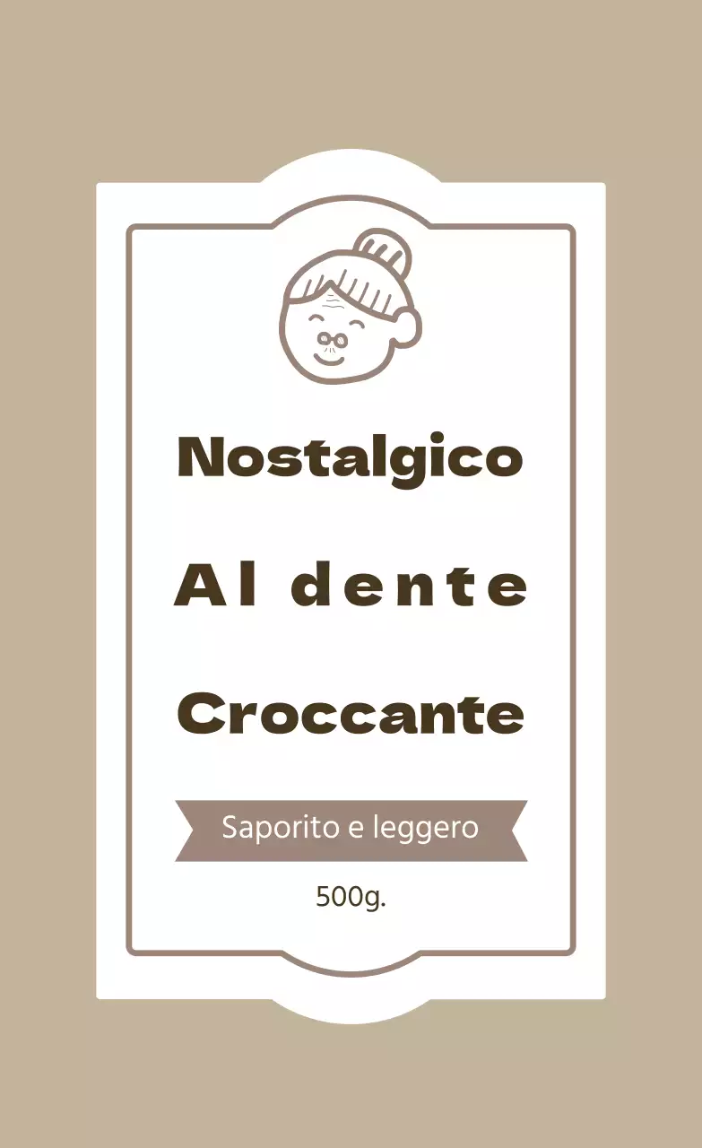 Etichetta Vintage Nurungi beige