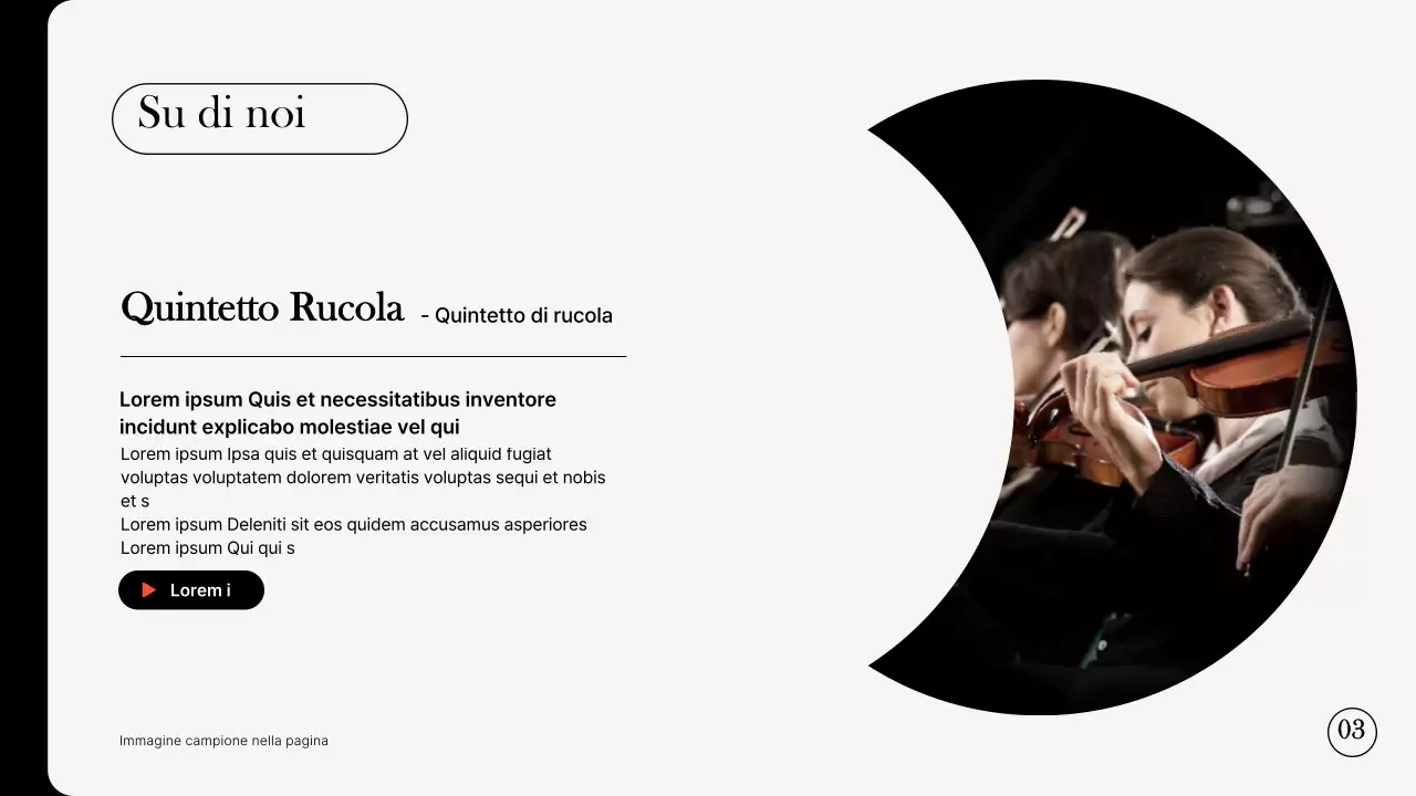 Cartella semplice per gruppi di concerti in nero