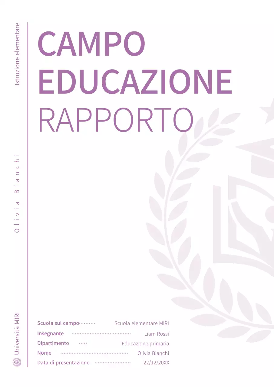 Una semplice relazione concettuale in viola