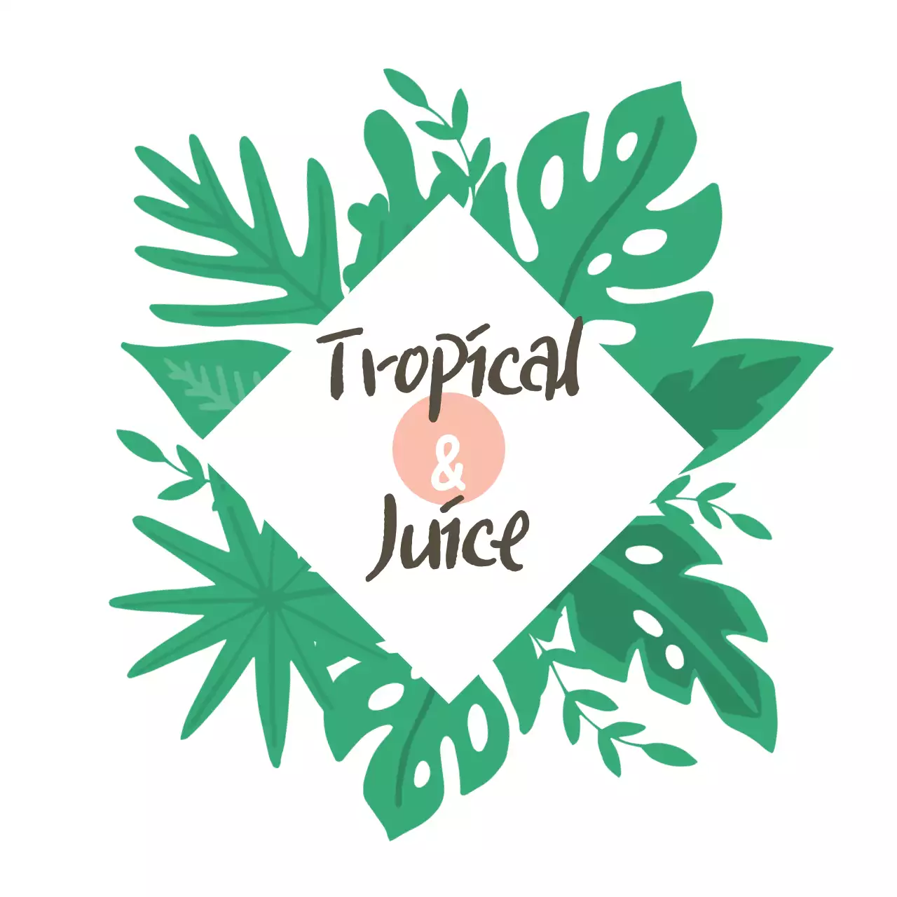 Green Tropical Juice Advertisement Banner