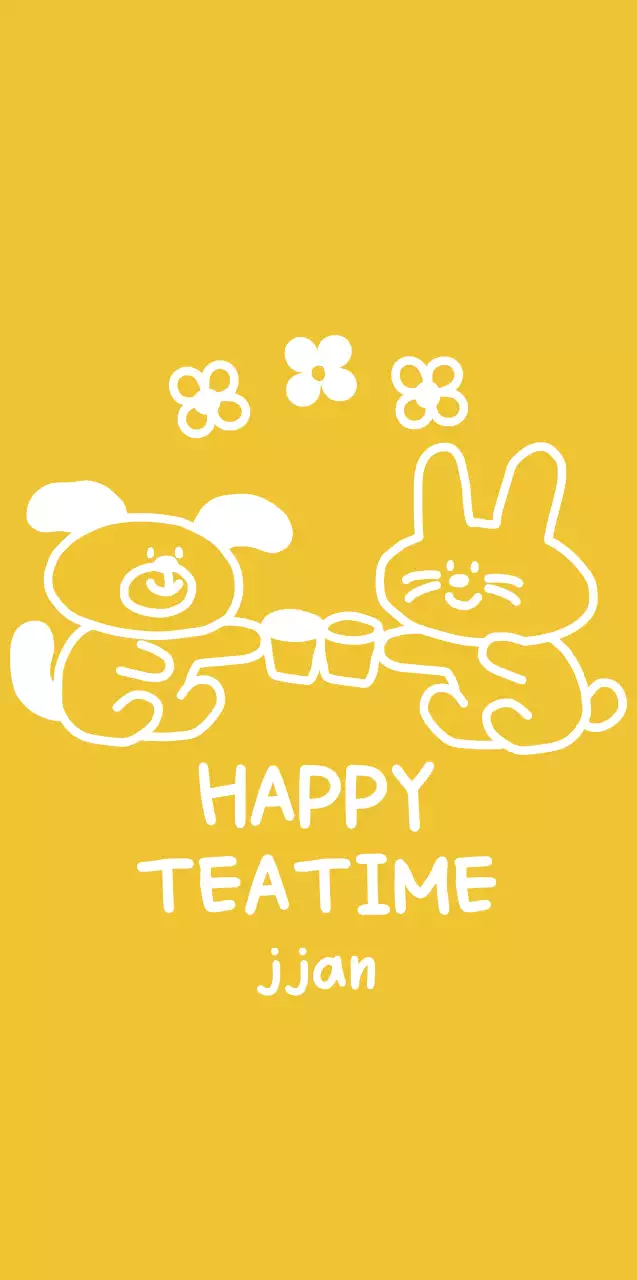 Personalized merchandise with cute yellow and white illustrations