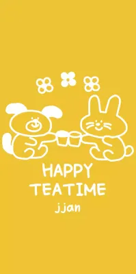 Personalized merchandise with cute yellow and white illustrations