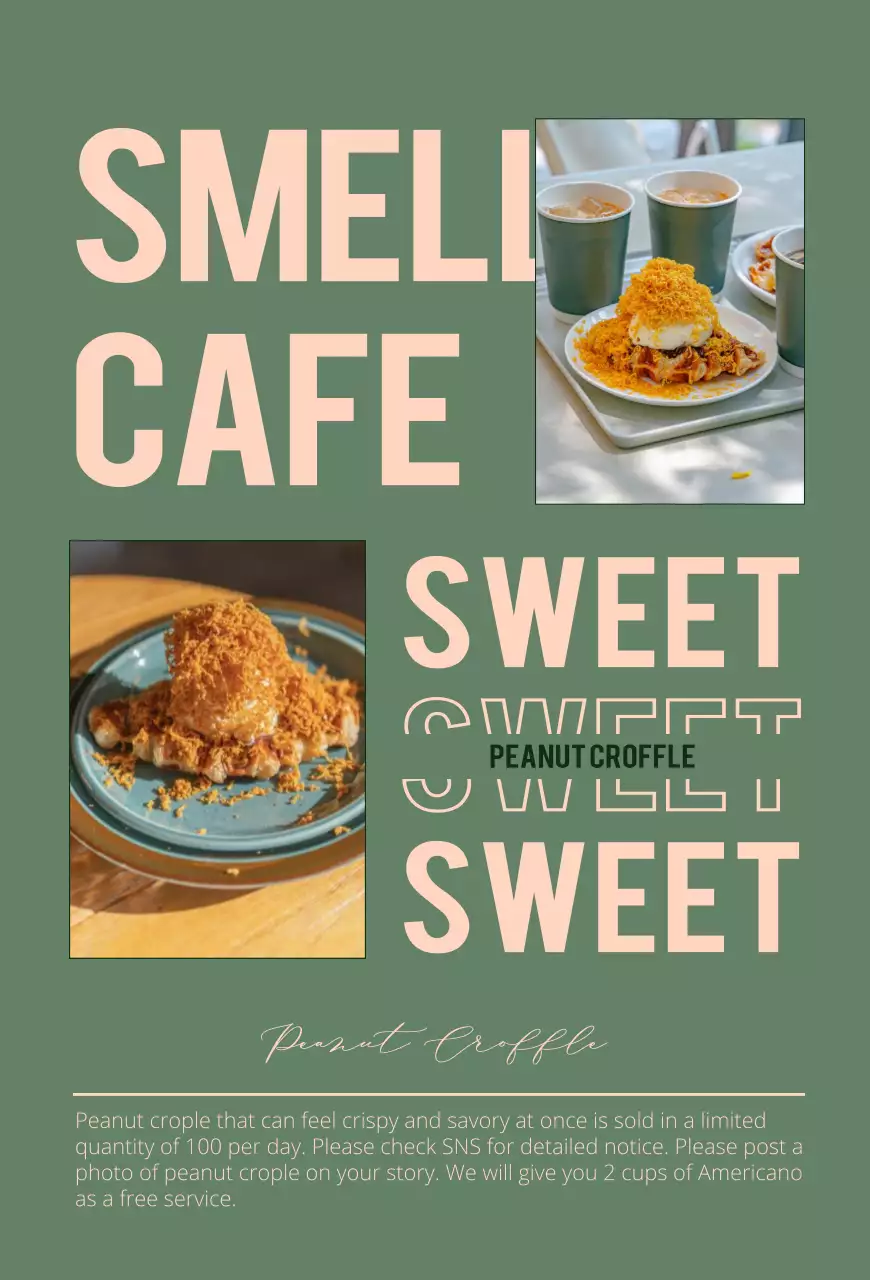 Promover menus com diferentes disposições a verde