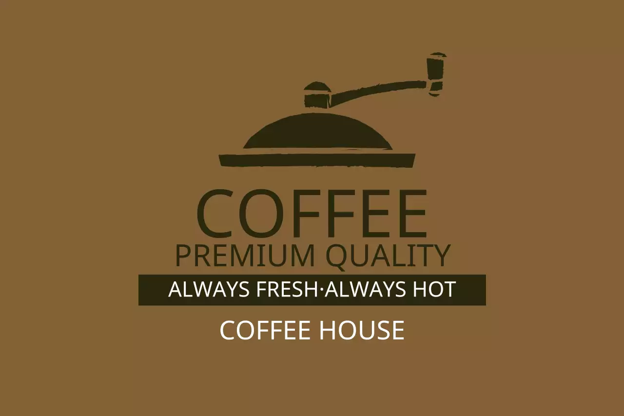 Brown Classic Coffee Promotion Banner