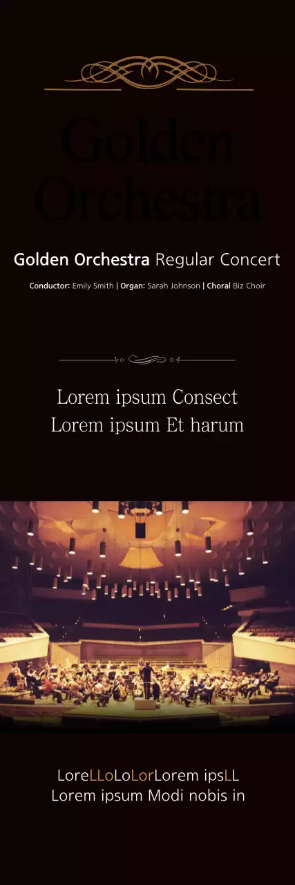 Banner de evento Black Elegant Orchestra