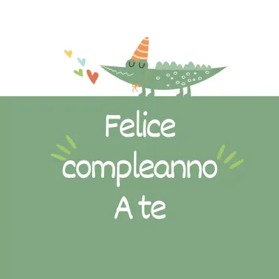 Compleanno dell'alligatore