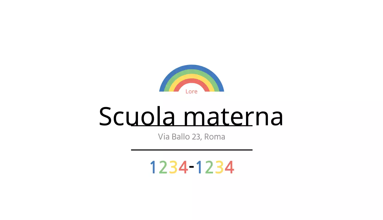 Scuola materna