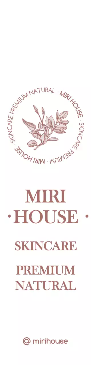 Gaya logo lambang yang sederhana dan emosional dalam warna merah muda terang dan gelap untuk promosi dan promosi toko kecantikan