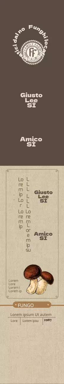 Set regalo funghi tradizionali marroni