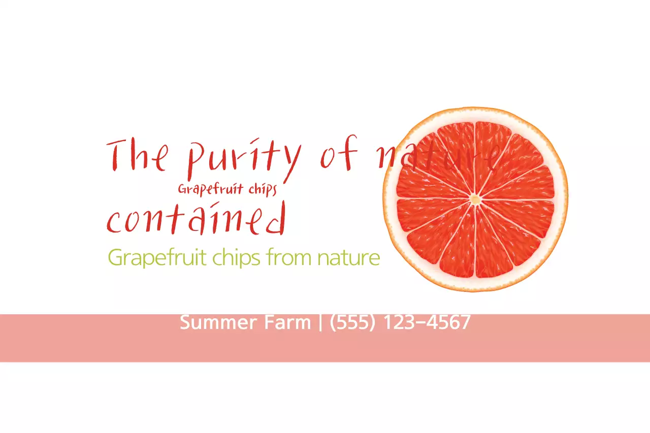 Red Minimal Grapefruit Promotion Banner