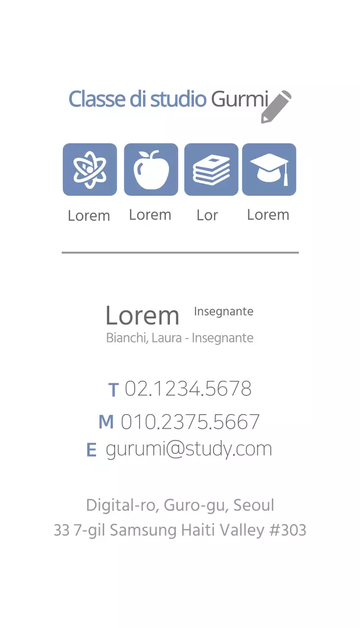 Classe di studio Gurmi