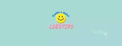 Blu Carino Illustrazione Lettering Cafe