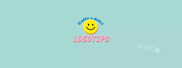 Blu Carino Illustrazione Lettering Cafe