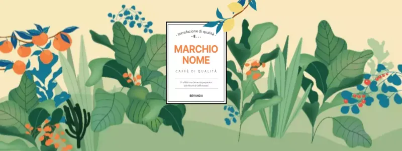 Portabicchieri da caffè appena illustrato