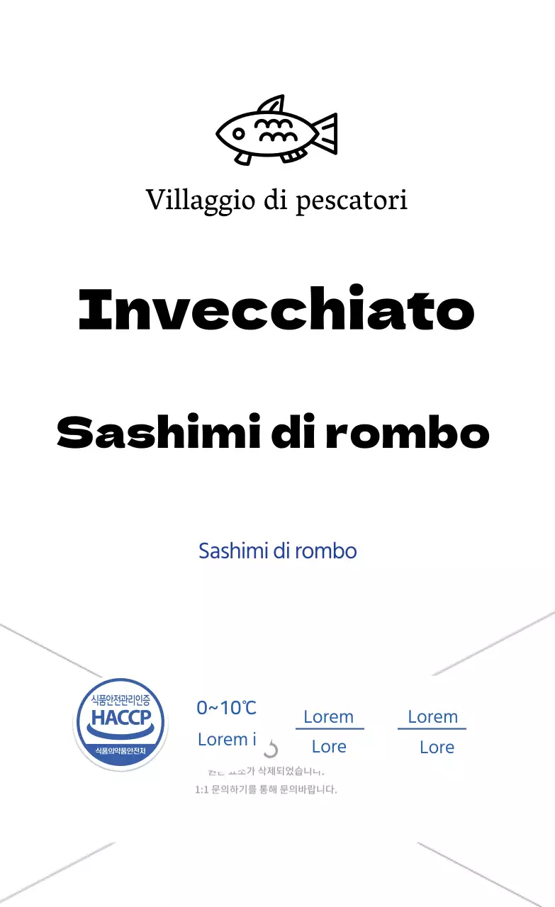 Sashimi di halibut invecchiato