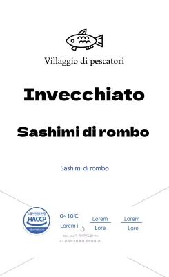 Sashimi di halibut invecchiato