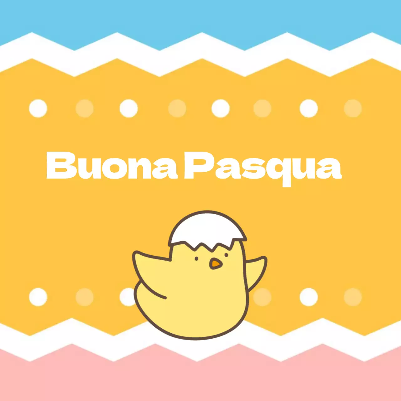 Modello di adesivi pasquali carini per la chiesa