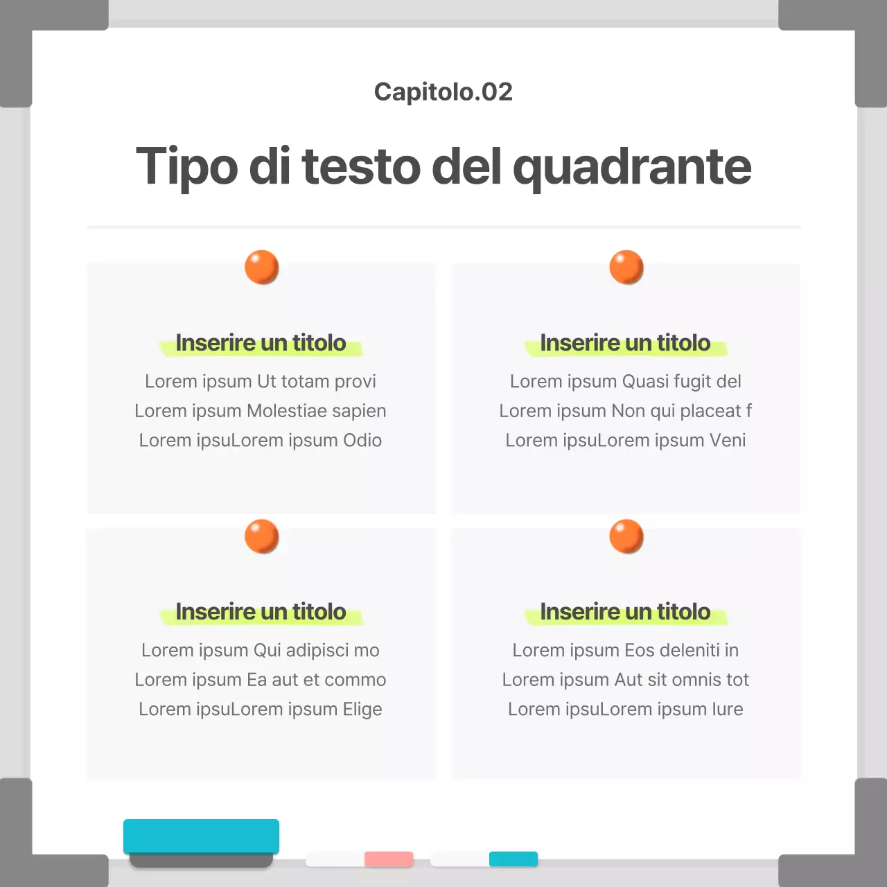Business in una cornice bianca e semplice per lavagne bianche