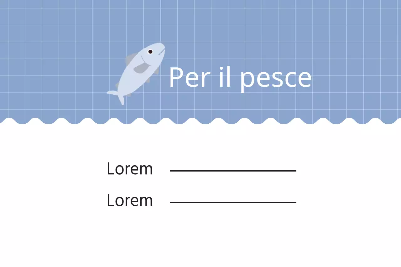 Per il pesce