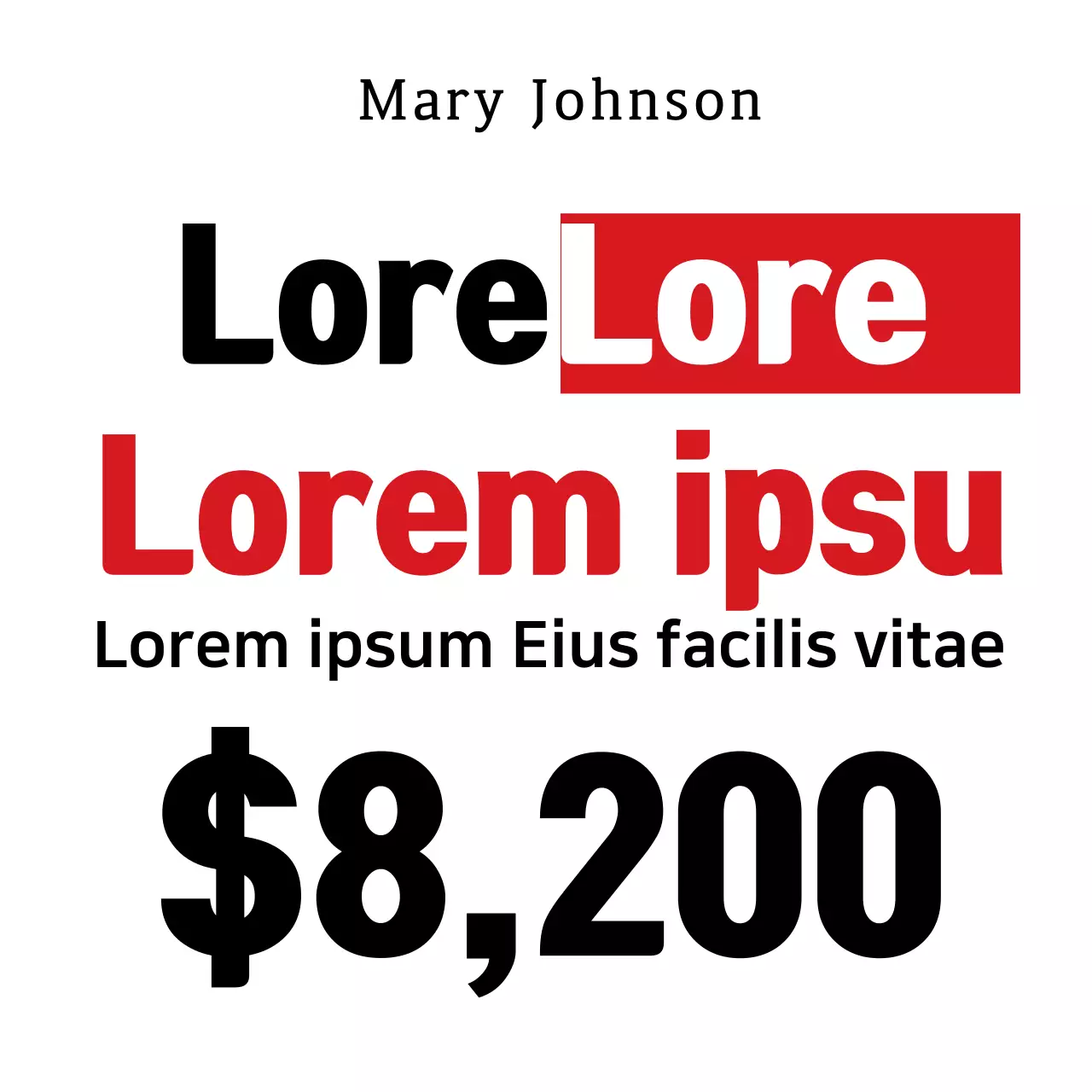 Red Minimal Finance Report Banner