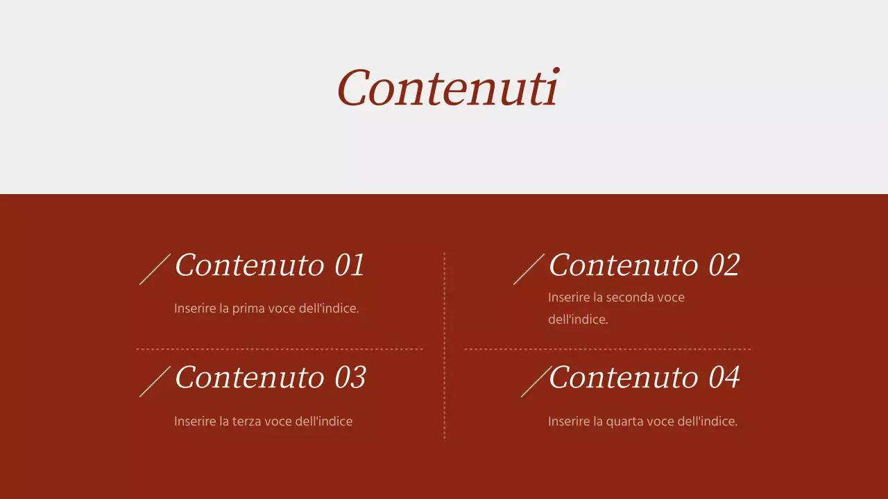 Layout fotografico in bordeaux