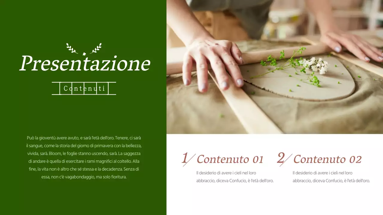 Carta manoscritta verde