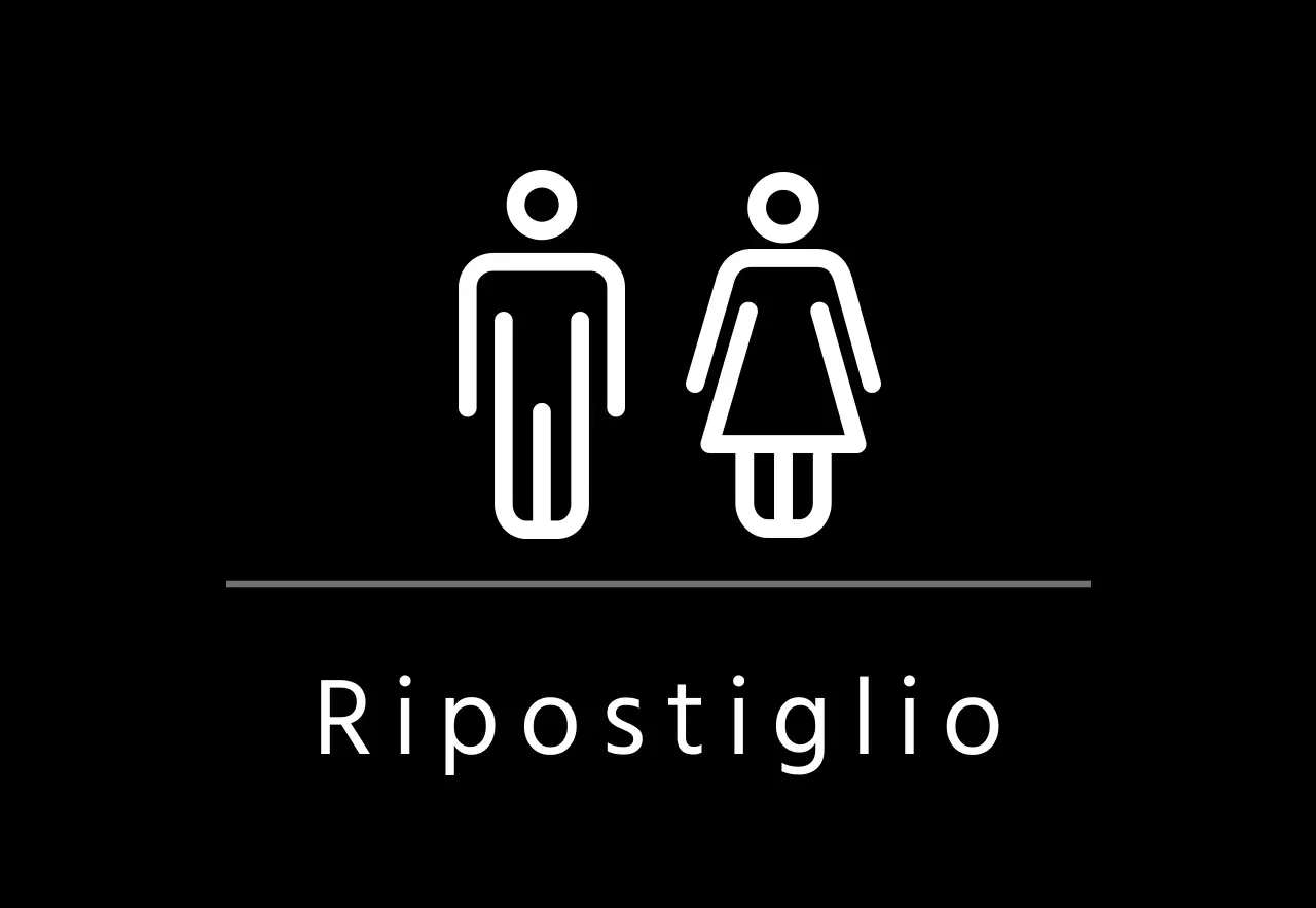 Segnaletica semplice nera