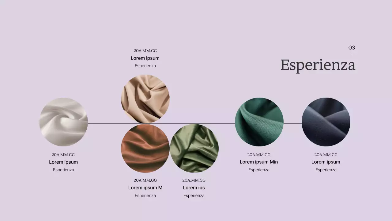Semplice design di moda e portfolio in colori pastello