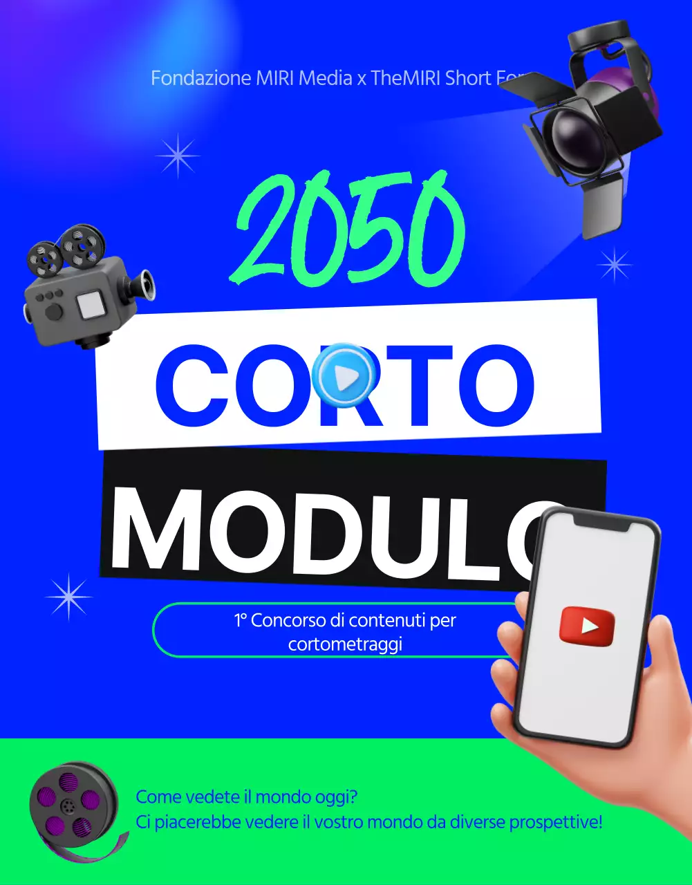 Guida al concorso in forma breve e kitsch con sfondo blu