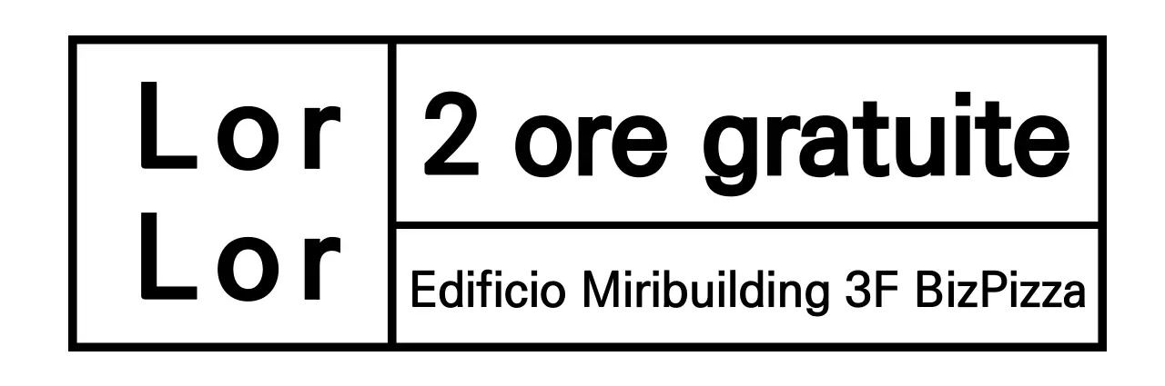 Semplici riquadri e scritte nere per la conferma del parcheggio